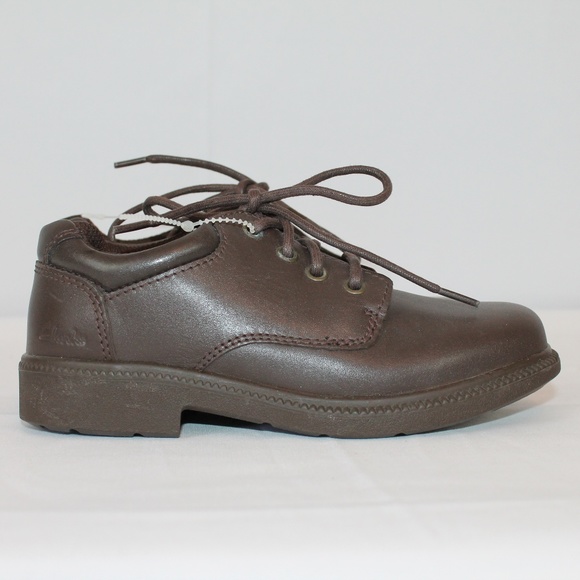 Clarks Shoes Clarks School Dress Shoes Brown Leather Boys New